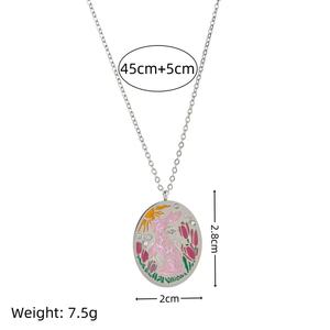 Fashion Oval Pendant Stainless Steel Bow Rabbit <strong>Necklace</strong> <strong>Best</strong> <strong>Friend</strong> <strong>Necklaces</strong> <strong>for</strong> Women - Product Image 5