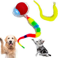 Juguete Inteligente para Gatos Playpal, Bola Rodante Automática, Juguete Interactivo con Carga USB, Cola de Oruga Luminosa, Productos para Mascotas