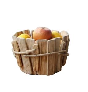 Nieuwe Mand Van Natuurlijk Drijfhout, Houten Fruitmand - Product Image 1