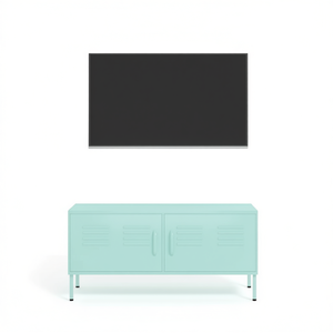 Soporte para TV Mint de Acero, 41.3 x 13.8 x 19.7, Mueble de Salón Moderno y Minimalista con Almacenamiento - Product Image 1
