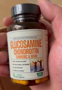 Capsules de Glucosamine Chondroïtine MSM Curcuma <span class=keywords><strong>Boswellia</strong></span> pour le soutien articulaire, soulagement de la douleur et flexibilité, pour adultes, sans OGM, sans gluten - Product Image 2