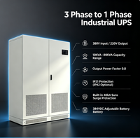 3 Faz Giriş 1 Faz Çıkış Online UPS 380V Giriş 220V Çıkış 10KVA 80KVA PF0.8 IP31 40kA Endüstriyel Kullanım İçin Aşırı Gerilim Koruması