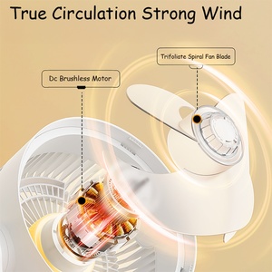 40000mAh Large Capacity Portable Intelligent Remote Control LED Rechargeable Fan Five-Speed Cycle Fan Gorgeous <b>Outdoor</b> - Product Image 4