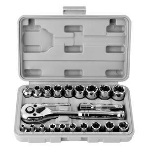 Industrial Grade <b>Socket</b> Wrench <b>Set</b> 1/4 in Chrome Plated Hex OEM Automotive Repair Tools - Product Image 1