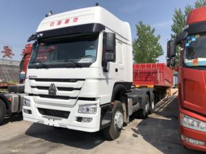 Camion tracteur d'occasion Sinotruk Euro2 Diesel 6X4 à direction à gauche HOWO 10 roues avec capacité de charge de 21-30T, 371 ch, caméra arrière 360° - Product Image 2