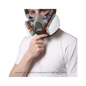 Máscara de Gas de Protección Facial Completa, Anti-Impactos, Reutilizable, Contra Polvo Industrial y Gases Tóxicos, Respirador Especial <span class=keywords><strong>para</strong></span> Pintura en Aerosol - Product Image 5