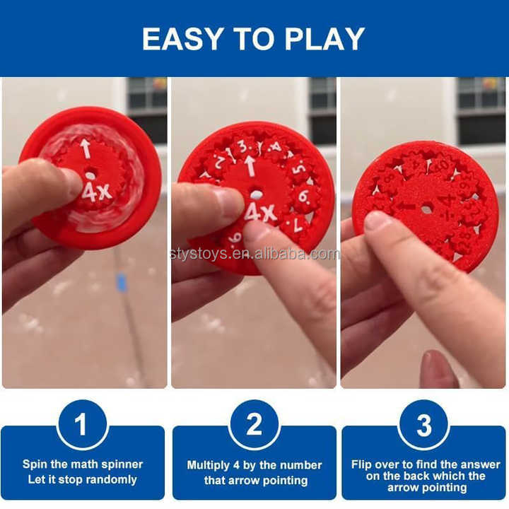 Hot Multiplication and Division Math Fidget Spinners 9PCs Pack Math Fact Fidget Spinner Toy for Kids