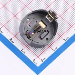 BS-01-A4CJ004 Button & Strip Battery Connector Through hole Component (THT) Connector Battery Holder CR2032 Nickel - Product Image 1