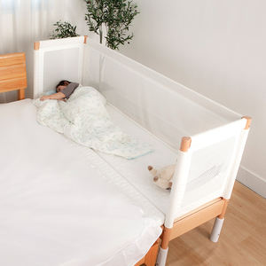 Venta caliente cuna de malla de madera maciza para bebé cama individual convertible cama de bebé multifunción directo de fábrica para uso en dormitorio - Product Image 4