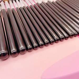 YRX classique manche en bois noir pinceau à sourcils Angle maquillage des yeux ensembles de pinceaux pinceau à sourcils avec <span class=keywords><strong>jolie</strong></span> forme de tête - Product Image 3