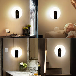 Lampe murale LED <span class=keywords><strong>rechargeable</strong></span> sans fil magnétique en acrylique pour chambre à coucher avec capteur de présence humaine - Product Image 4