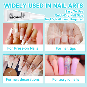 Colle à <span class=keywords><strong>ongles</strong></span> ABONDU à séchage rapide, sans <span class=keywords><strong>gel</strong></span> UV, adhésif pour <span class=keywords><strong>faux</strong></span> <span class=keywords><strong>ongles</strong></span> en acrylique, prix de gros direct d'usine - Product Image 5