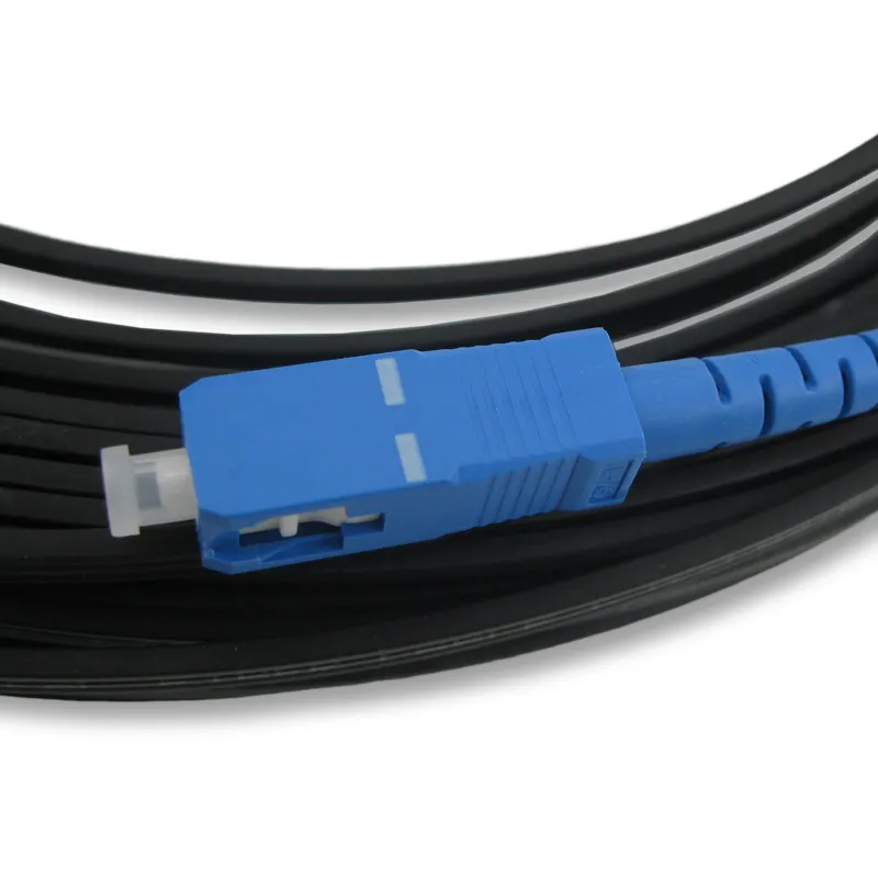 Ftth drop cable patch cord SC UPC sc apc interior exterior 1 núcleo 2 núcleos frp g657a1 lszh 1m 3m 5m 10m 30 m 50m 100m