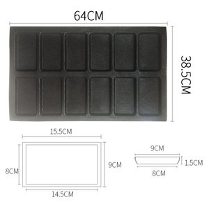 Moule à pain carré en <span class=keywords><strong>silicone</strong></span>, moule à panini, moule à tarte, vente chaude pour la cuisine à domicile - Product Image 3