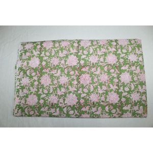 Tela de Algodón Estampada a Mano, Ligera, con Diseño Floral, para Confección de Vestidos para Niñas y Niños - Product Image 5