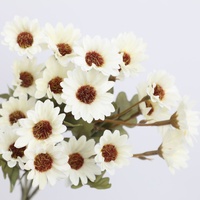 Fleur artificielle de marguerite de camomille style frais pour décoration de mariage, ornement de maison, arrangement et accessoire de photographie