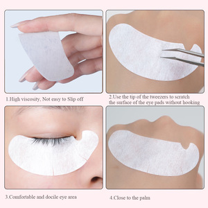 Patchs hydrogel en coton non tissé au collagène pour extensions <span class=keywords><strong>de</strong></span> <span class=keywords><strong>cils</strong></span>, coussinets hydrogel pour greffe <span class=keywords><strong>de</strong></span> <span class=keywords><strong>cils</strong></span> sous les yeux - Product Image 4