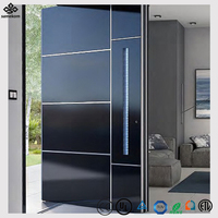 Cerradura Inteligente Bluetooth para Puerta de Entrada de Aluminio Moderna Samekom, Código Temporal para Invitados, Puerta Principal