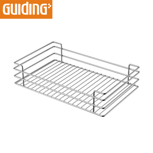 Blind Corner Pull Out Wire Basket Drawer Soft Closing Damper Kitchen Corner Pull Down Under Cabinet Wire Baskets - Product Image 1