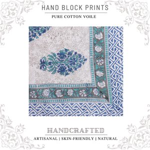 Sarong en coton imprimé à la main de qualité supérieure pour femmes, léger, idéal comme paréo de bikini, pour la plage et les vacances d'été - Product Image 5