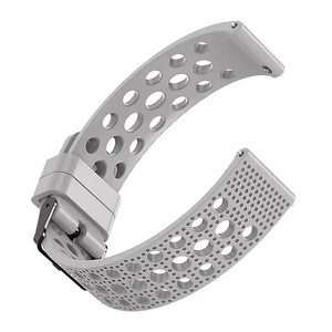 Bracelet pour Samsung Galaxy Watch 42 mm 46 mm, largeur 20 mm 22 mm, bracelet de remplacement en silicone souple pour <span class=keywords><strong>Garmin</strong></span> <span class=keywords><strong>Vivomove</strong></span> <span class=keywords><strong>HR</strong></span> - Product Image 3