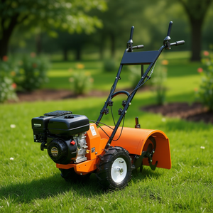 Cultivadora autopropulsada de 19 pulgadas con motor de gasolina de 5.5 HP y 8 pulgadas de profundidad para la preparación del suelo del césped - Product Image 2