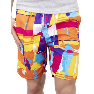 Custom sublimation print beach swimwear mens swim shorts Custom quick dry men swimwear surf board beach shorts - Product Image 3