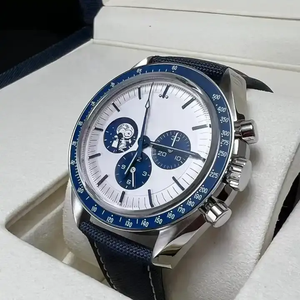 Montre mécanique sportive pour homme, modèle 2026, bracelet tressé en acier inoxydable, chronographe lumineux étanche - Product Image 2