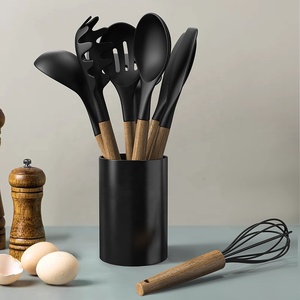 FLYWOD Kitchen Tools Gadgets Household 9pcs <strong>Silicone</strong> Cooking Utensils Kitchen Set Wholesale <strong>Silicone</strong> Kitchen Utensils Set - Product Image 6