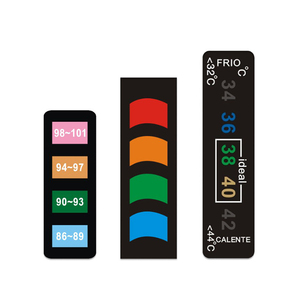 Tùy chỉnh LCD kỹ thuật số dính nhiệt kế dải trong nhà tắm Nhiệt kế dải với OEM bán buôn - Product Image 3