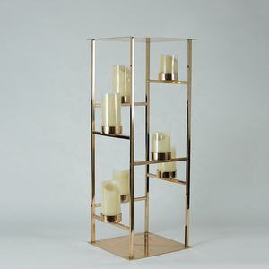 Legance Wedding IG Olden IG OUND Anging ITH rytha lower tantands able hanhandelier enterentrepiece - Product Image 3