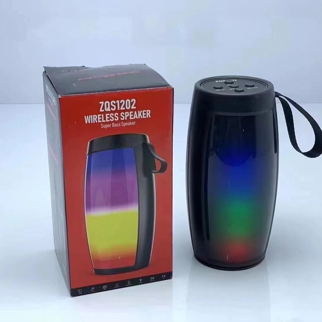 Z0S1202 Super Bass Blue Tooth Speaker Subwoofer Outdoor Portable Speaker Home Atmosphere Light Desktop Wireless Speaker