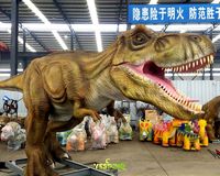 Modèle de dinosaure animatronique réaliste grandeur nature pour une utilisation à domicile en intérieur ou pour une exposition en musée en extérieur, décoration de parc
