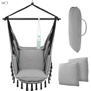NPOT 핫 세일 해먹 의자 실내 및 실외를위한 로프 내구성 스윙 의자와 패션 교수형 의자