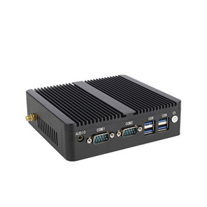 Mini PC industriel sans ventilateur <span class=keywords><strong>Intel</strong></span> avec carte graphique intégrée, DDR, double LAN, double COM, HD, DP, compatible avec D-IN, montable sur rail - Product Image 3