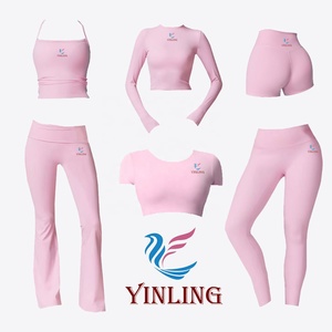 مجموعات ملابس رياضية نسائية مقاس كبير طقم لياقة بدنية يوجا ملابس صالة ألعاب رياضية - Product Image 3