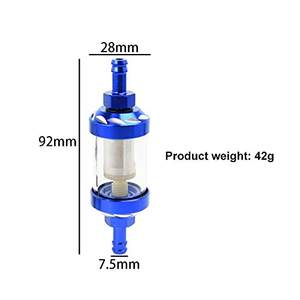 Filtre à carburant universel pour moto 8 mm en alliage d'aluminium CNC, filtre à essence et à huile, accessoires moto pour moto et VTT D - Product Image 3