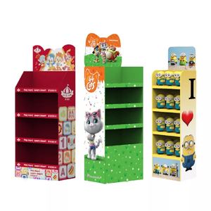 Sản phẩm tùy chỉnh các tông cửa hàng cửa hàng đồ chơi GiấY ĐứNg carton bán lẻ các tông sàn hiển thị đứng kệ trưng bày cho đồ chơi cửa hàng - Product Image 1