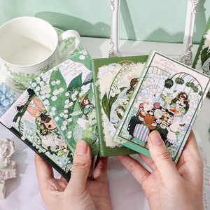 Carnet de poche A7 - Série Fille de la vallée, Illustration de couverture de style <span class=keywords><strong>2D</strong></span>, Mini journal relié, Cadeau personnalisé en gros - Product Image 1