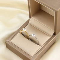 Gioielli in Acciaio Inossidabile 304 all'Ingrosso, Anello con Zircone a Due Punte, per Fidanzamento, Matrimonio Cristiano, Regalo di Moda per Signore