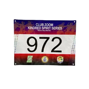 Supplier Disposable Cheap Waterproof Sweatproof Racing Bib Number Race Marathon Biking Competition Bib Sports Match Number Cloth