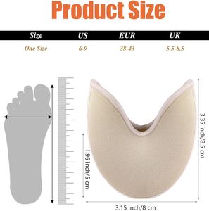 Protections d'orteils antidérapantes pour pointes <span class=keywords><strong>de</strong></span> chaussures, coussinets pour femmes et filles, soulagement <span class=keywords><strong>de</strong></span> la douleur au devant du <span class=keywords><strong>pied</strong></span>, protecteurs d'ongles d'orteils - Product Image 2