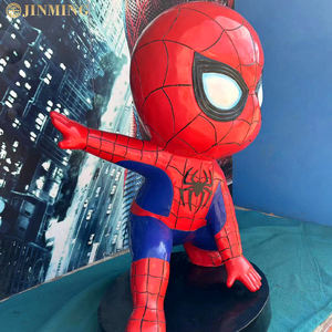 Estatua de Spider-Man, Los Vengadores de Marvel, figuras artesanales de resina, esculturas de héroes de dibujos animados para adornos de centros comerciales, escenas de animación - Product Image 2