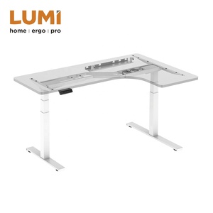 Muebles de oficina en forma de L de 2 patas, escritorio de Pie ajustable con doble motor para Canadá - Product Image 5