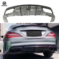 Diffuseur de pare-chocs arrière en fibre de carbone avec conversion de lumière becquet de lèvre de pare-chocs de voiture pour Mercedes Benz CLA CLA45 C117