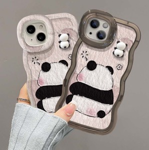 Prix de gros Panda oreille poupée support Invisible Silicone vague bord TPU housse de téléphone pour Xiaomi 14 13 12 11 pour Redmi K60 <span class=keywords><strong>K50</strong></span> - Product Image 2