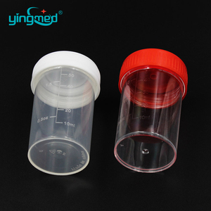 Wegwerp Steriele Monster Beker Met Schroef Specimen Container Pp <span class=keywords><strong>Urine</strong></span> Container 40Ml 60Ml 100Ml 120Ml