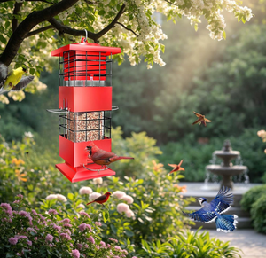 Comedouro para Pássaros Cardinal Finch, Blue Jay, <span class=keywords><strong>Chickadee</strong></span>, Papagaio e Pombo, 3Lbs, Metal, à Prova de Esquilos para Uso Externo - Product Image 5