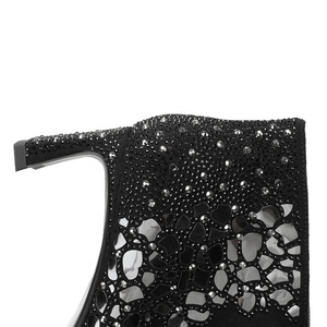 <span class=keywords><strong>Botines</strong></span> de Tacón de Aguja Estilo Occidental para <span class=keywords><strong>Mujer</strong></span>, Adornos con Cristales, Punta en Pico, Zapatos Formales para Fiesta, Tacón de 6 cm, <span class=keywords><strong>Verano</strong></span> - Product Image 4