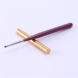 Pinceau de mélange dégradé pour nail art en nylon, tête ronde, virole sertie, stylo de mélange de couleurs pour la conception de gels UV - Product Image 4